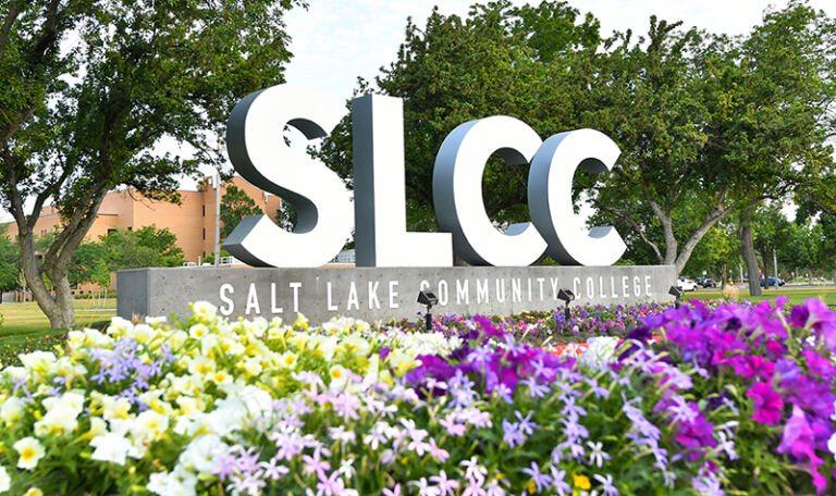 SLCC sign outside the college.
