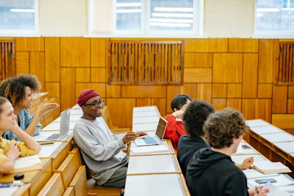 Students in a classroom