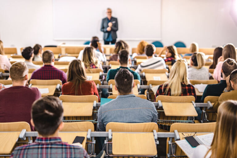 Classroom full of students