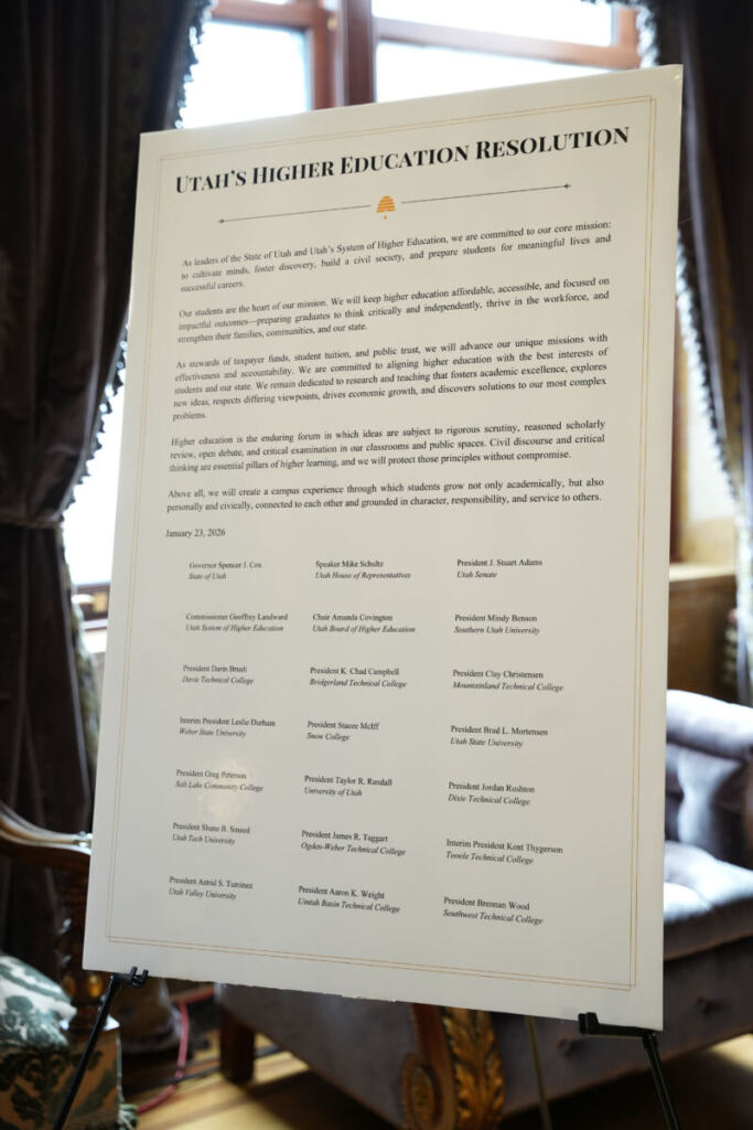 Photo of Utah's Higher Education Resolution