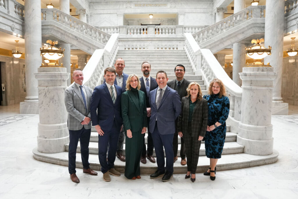 attendees at the signing event