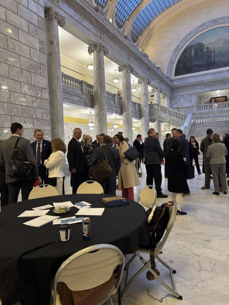 Crowd of people at Higher Ed Day on the Hill.